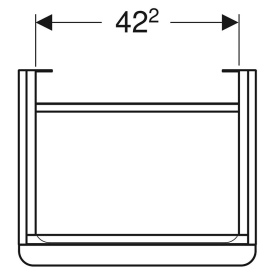 Шафка Smyle Square для раковини 50