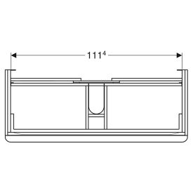 Шафка Smyle Square для раковини 120