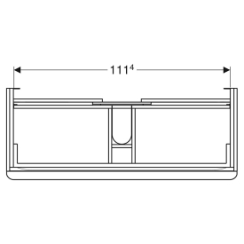 Шафка Smyle Square для раковини 120