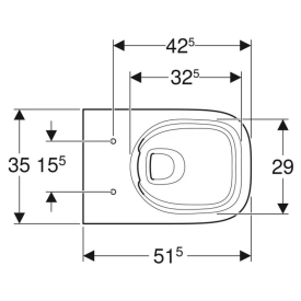 Чаша унитаза Modo Rimfree