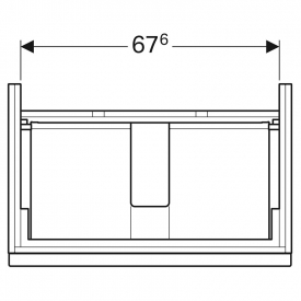Шафка iCon для раковини 75