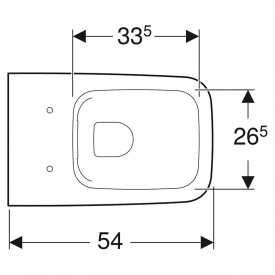 Чаша унітаза iCon Square Rimfree