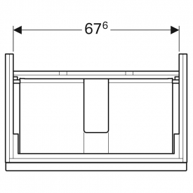 Шафка iCon для раковини 75