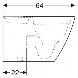 Чаша унітазу iCon Square Rimfree