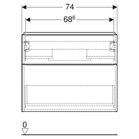 Шкафчик iCon для раковины 75