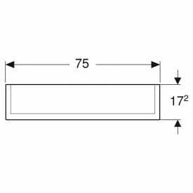 Шкафчик зеркальный Option Plus 75