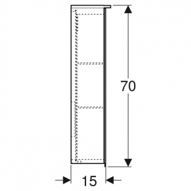 Шкафчик зеркальный Option Plus 75