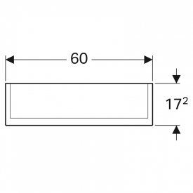 Шкафчик зеркальный Option Plus 60