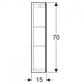 Шкафчик зеркальный Option 75