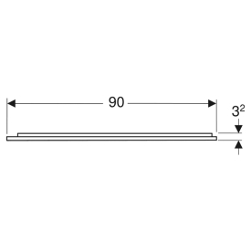 Дзеркало Option Plus Square 90