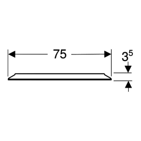 Зеркало Option Round 75