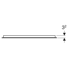 Дзеркало Option Basic Square 70x70
