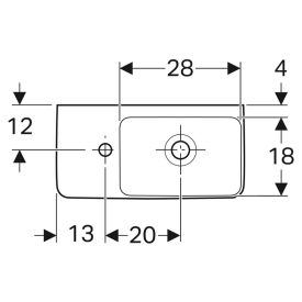 Раковина Selnova Compact 50