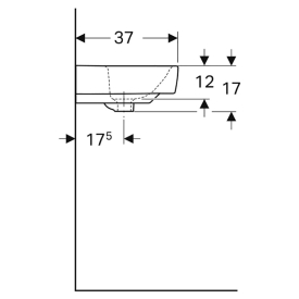 Раковина Selnova Compact 55