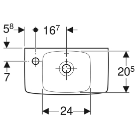 Раковина Selnova Compact 45