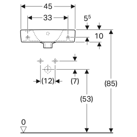 Раковина Selnova Compact 45