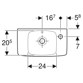 Раковина Selnova Compact 45