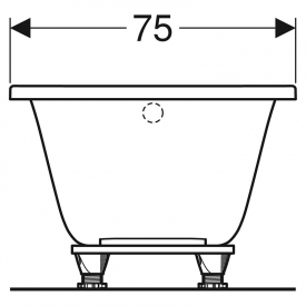 Ванна Selnova 160x75 с ножками