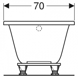 Ванна Selnova 170x70 c ножками