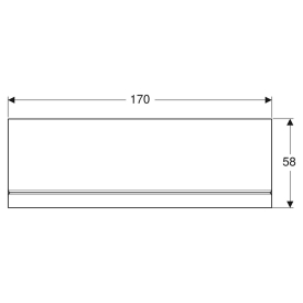 Панель до ванни Selnova Square 170