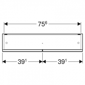 Шкафчик зеркальный Selnova Square 79