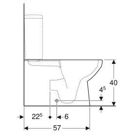 Чаша унитаза Selnova Square Rimfree