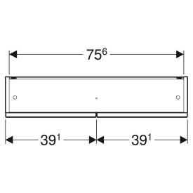 Шафка дзеркальна Selnova Square 79