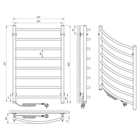 Полотенцесушитель Классик П8 50x80