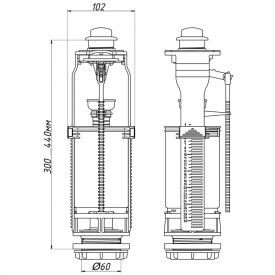 Сливная арматура WC7010