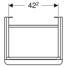 Шафка Smyle Square для раковини 50