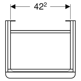 Шафка Smyle Square для раковини 50