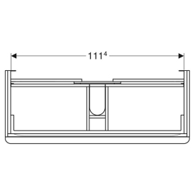 Шафка Smyle Square для раковини 120