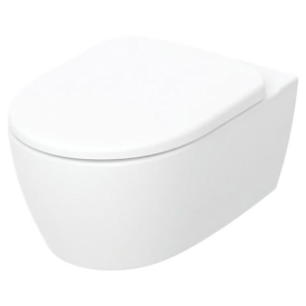 Чаша унітаза Smyle Round Rimfree з сидінням