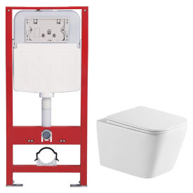 Инсталляция Framecore Direct RKUC3000003 + чаша унитаза Torrenta Quadra RimOff с сиденьем RKUJ000018