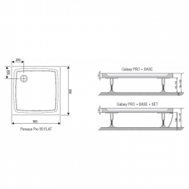 Піддон Perseus 90 Pro Flat