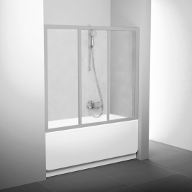 Штора для ванны AVDP 3-160 Transparent+сатиновый