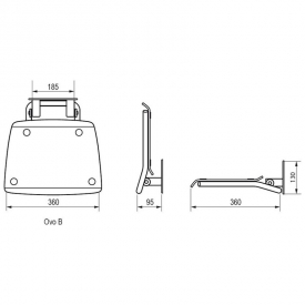 Сиденье Ovo-B Clear