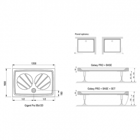 Поддон Gigant PRO 90x120