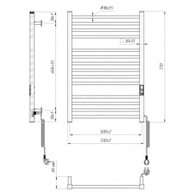 Полотенцесушитель Hygge Family HF Derby 77x53