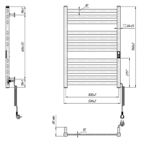 Полотенцесушитель Hygge Family HF Oxford 77x53