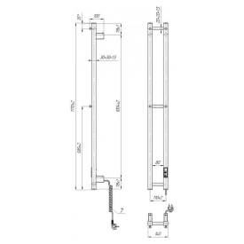 Полотенцесушитель HF Slim 117x14
