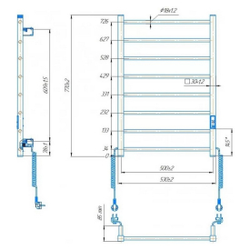 Рушникосушка Hygge Family HF Leeds 77x53