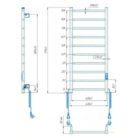 Рушникосушка Hygge Family HF Leeds 97x43