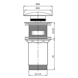 Донный клапан Click-Clack