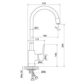 Змішувач Kitchen Light