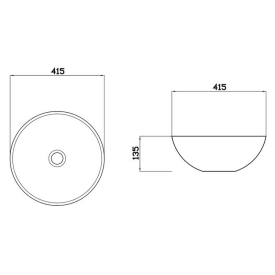 Раковина Venus Light Bowl Marble 42