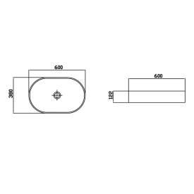 Раковина Venus Light Oval Marble