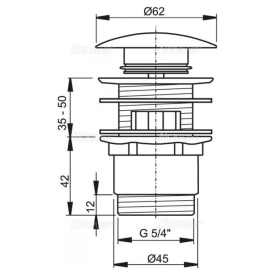 Донный клапан Click-Clack