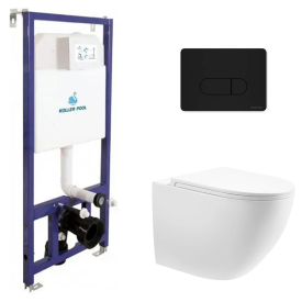 Инсталляция Dune 1200SL 2361510056 +чаша униітаза Stream с сиденьем Soft-close 1857570198 + кнопка Orion Cosmo 2328510657