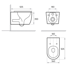 Чаша унитаза Dakota с сиденьем Soft-close